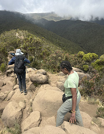 WWP woman warrior Tonya Oexndine climbing Mount Kilimanjaro